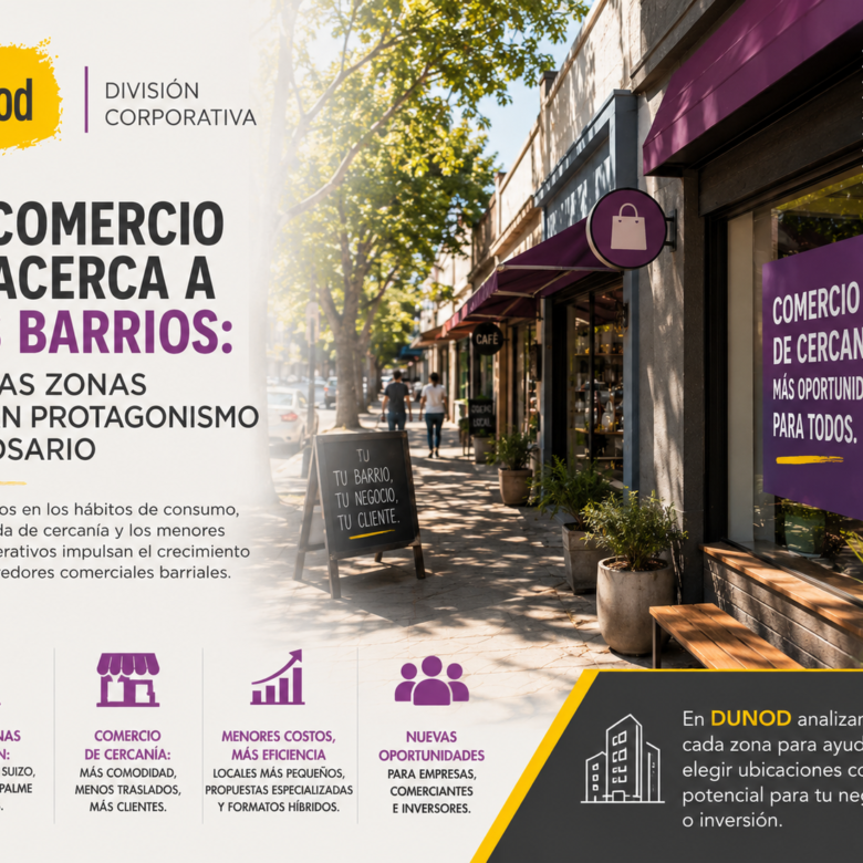 El comercio se acerca a los barrios: nuevas zonas ganan protagonismo en Rosario